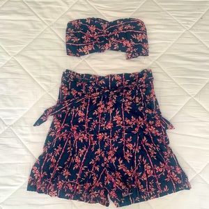 Free People floral two piece!